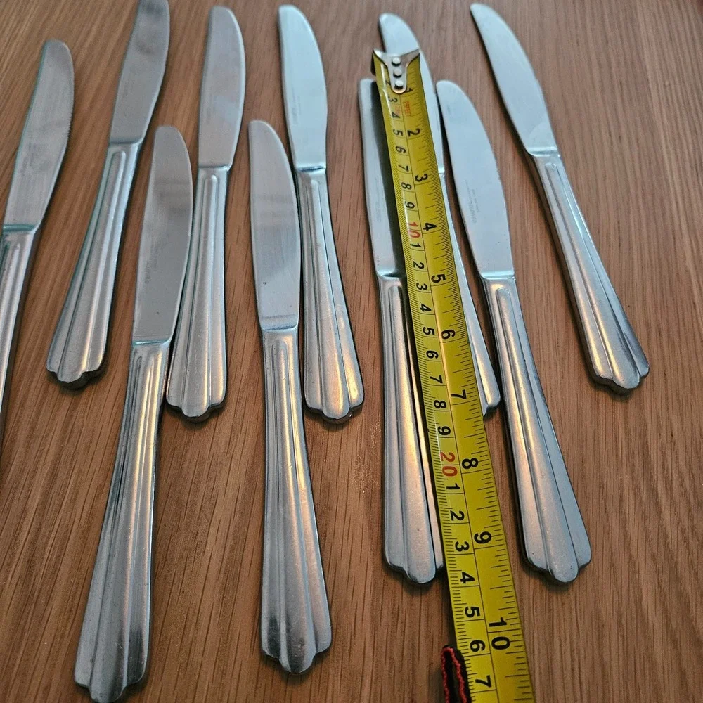 Set‎ (10) Hampton Silversmiths  Central Pattern Stainless Dinner Knives 9